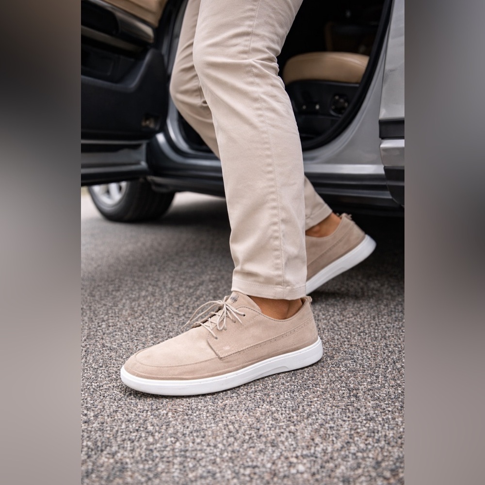 Sperry x John Legend Signature Boat Shoes – Sand Suede | Men’s 9 | NEW leather